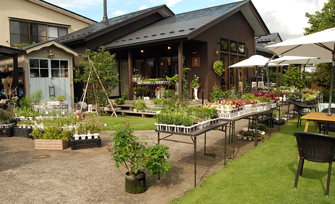 〈由利本荘市〉花と緑が楽しめるカフェ「ガーデニングcafe花草」