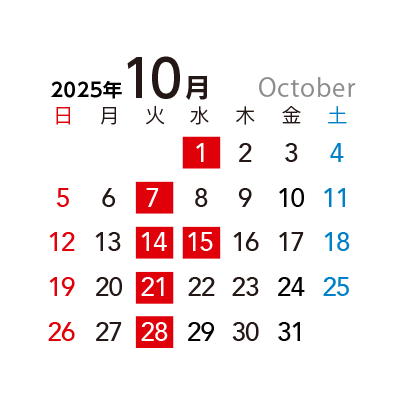 営業日カレンダー